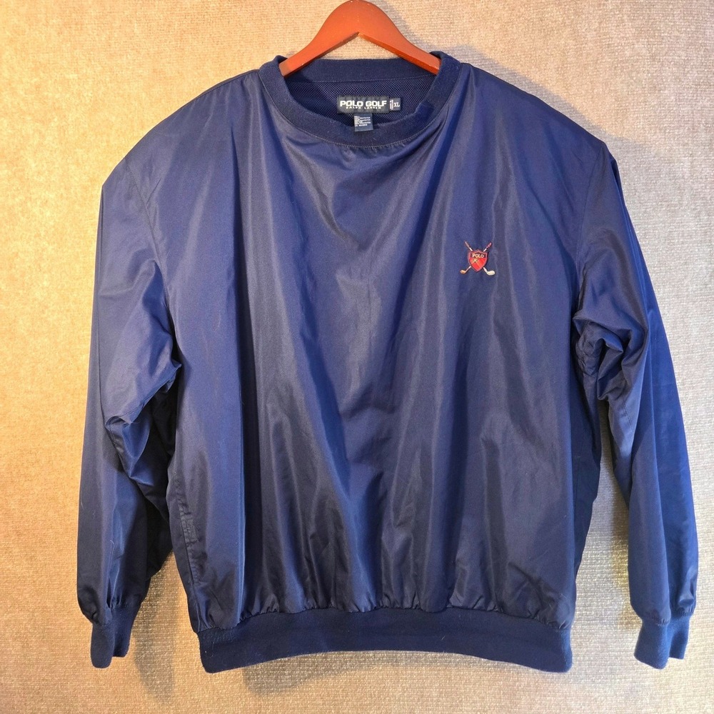 Vintage POLO GOLF RALPH LAUREN Blur Pullover Windbreaker Jacket‎ Mens Size XL